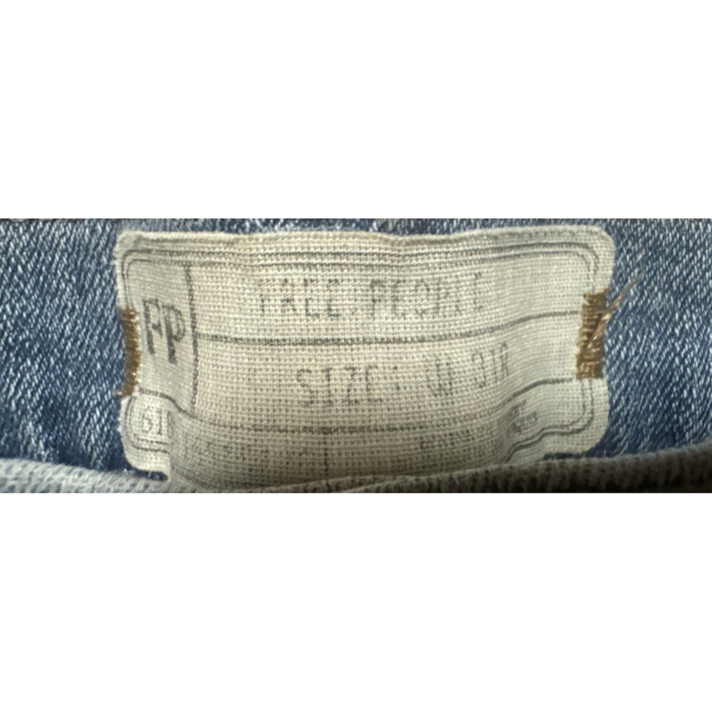 We The Free High-Rise Women's Skinny Blue Jeans Size 31x28 By Free People - Picture 3 of 7